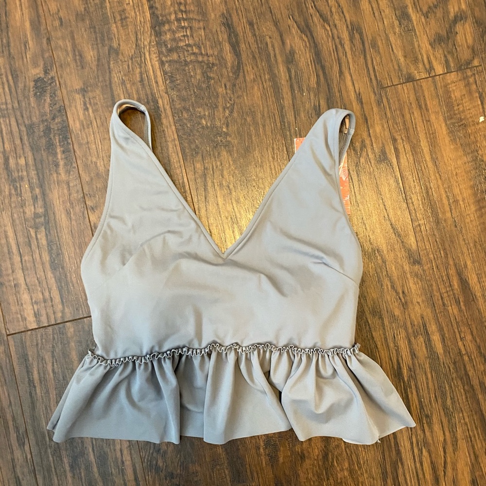 Kortni Jeane peplum swim top
